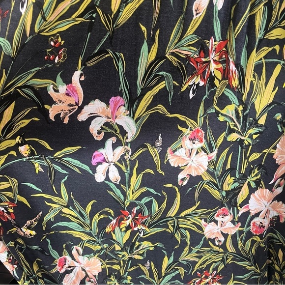 MAEVE x ANTHROPOLOGIE Gabriela Ruffled Faded Tropical Floral Maxi Dress - Picture 10 of 14